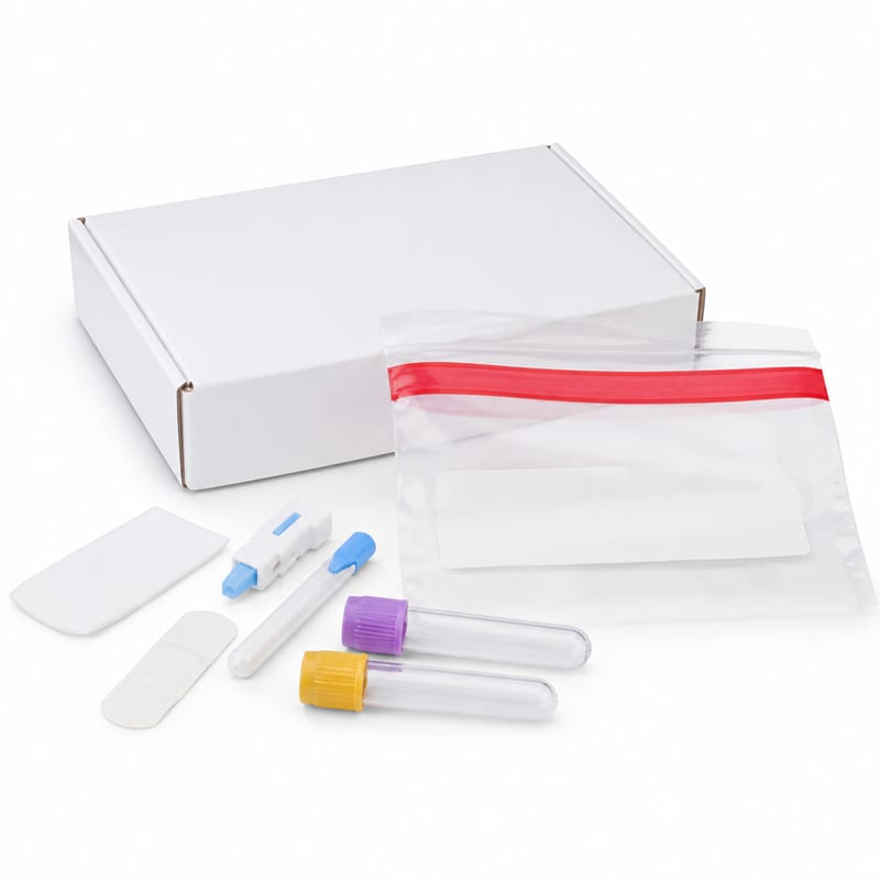 Unbranded general health home blood test kit